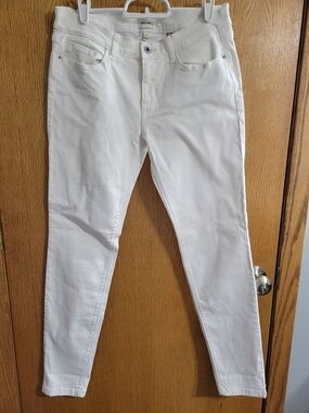 Sneak Peek White Low Rise Jeans